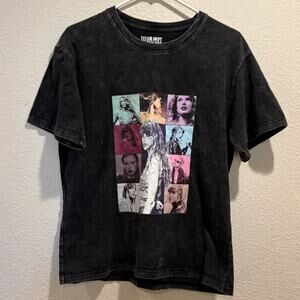 Taylor Swift The Eras Tour Mineral Wash Gray 2023 T-Shirt Size S